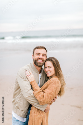 Engagement proposal at beach in Playa Del Rey, California Young Couple