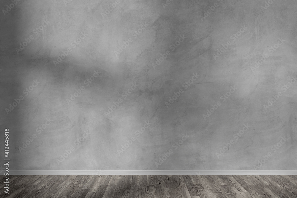 Concrete Wall Mockup view - 3d rendering Concrete Wall Mockup view - 3d rendering