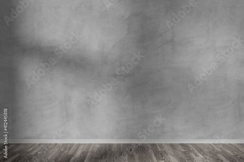 Concrete Wall Mockup view - 3d rendering © Production Perig