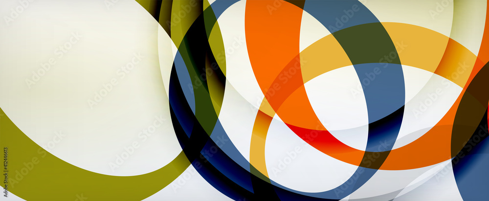 Ring geometric shapes, o letter repetition wallpaper. Abstract background for business or technology presentations, internet posters or web brochure covers Ring geometric shapes, o letter repetition wallpaper. Abstract background for business or technology presentations, internet posters or web brochure covers