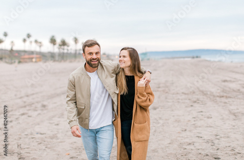 Engagement proposal at beach in Playa Del Rey, California Young Couple © Hawksnestco.com