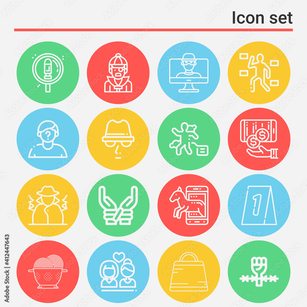 16 pack of rape lineal web icons set 16 pack of rape lineal web icons set