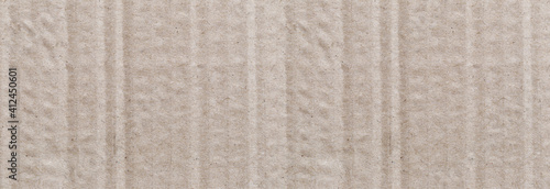 Panorama Texture of the brown paper box.