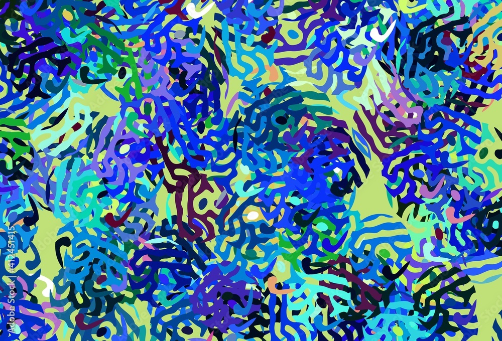 Light Blue, Green vector background with abstract shapes. Light Blue, Green vector background with abstract shapes.