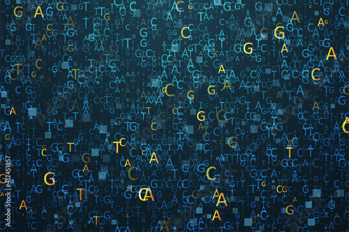 Big genomic data visualization photo