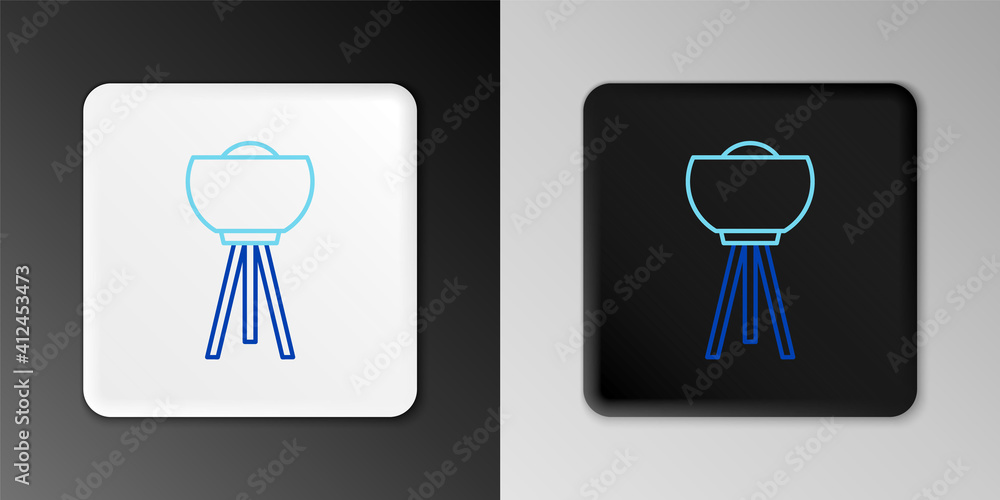 Line Floor lamp icon isolated on grey background. Colorful outline concept. Vector. Line Floor lamp icon isolated on grey background. Colorful outline concept. Vector.