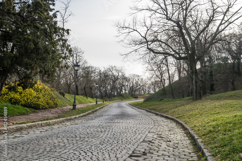Wallpaper Mural View of the road leading to the gate of the Petrovaradin fortress. Novi Sad, Serbia  Torontodigital.ca