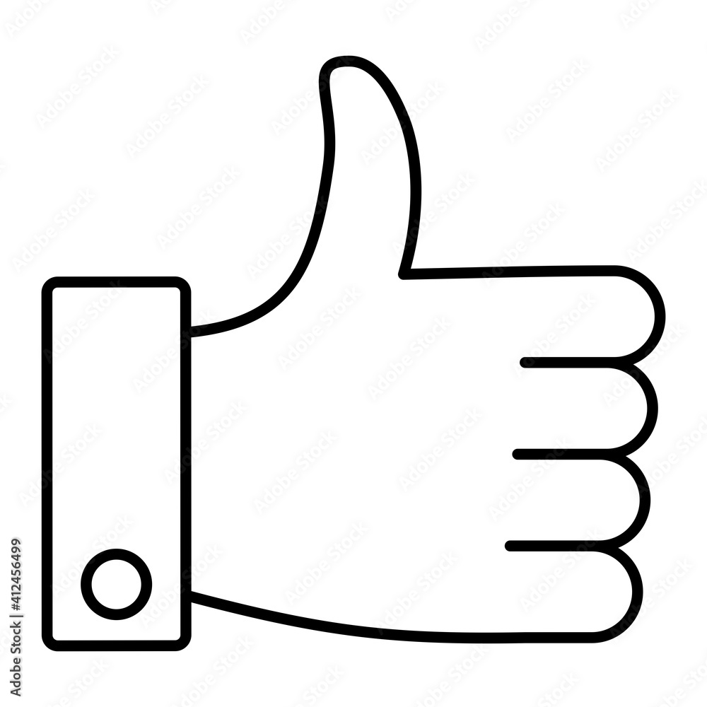 Vector Thumb up Outline Icon Design Vector Thumb up Outline Icon Design