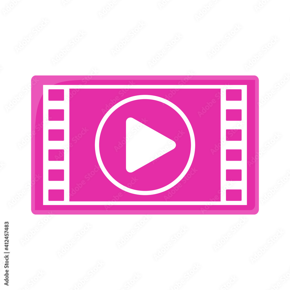 Video screen vector illustration. Video player or recorder Video screen vector illustration. Video player or recorder