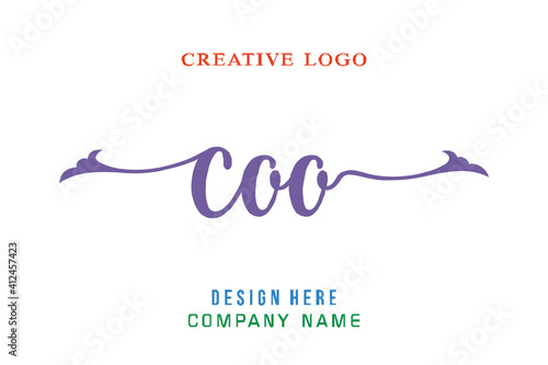COO lettering logo is simple, easy to understand and authoritative