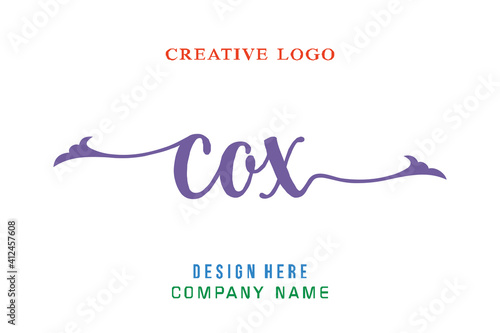 COX lettering logo is simple, easy to understand and authoritative