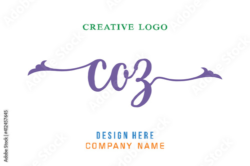 COZ lettering logo is simple, easy to understand and authoritative