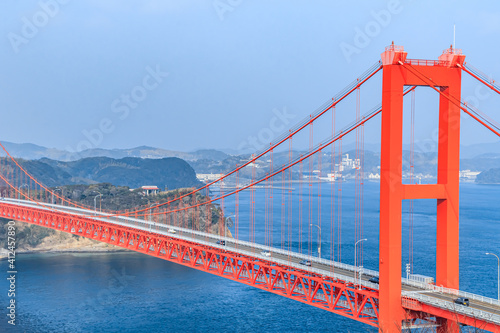 田平公園から見た平戸大橋　長崎県平戸市　Hirado bridge seen from Tabira park Nagasaki-ken Hirado city photo