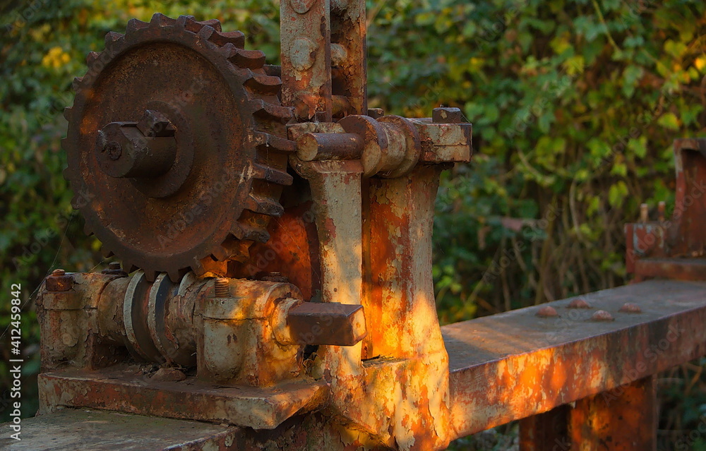 Gear wheels on a sluice in Austria, Europe
Gear wheels on a sluice in Austria, Europe