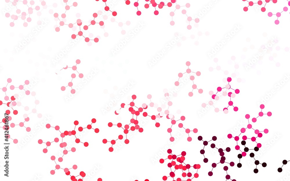 Light Pink, Red vector backdrop with artificial intelligence data.