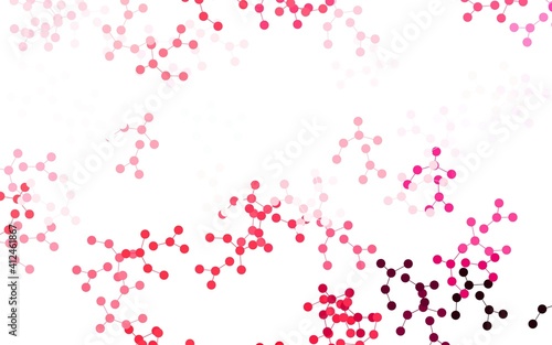 Light Pink  Red vector backdrop with artificial intelligence data.