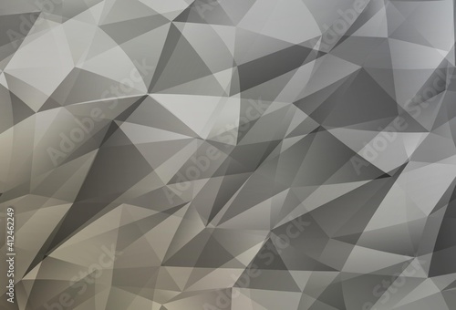 Fototapeta Naklejka Na Ścianę i Meble -  Light Gray vector polygonal pattern.