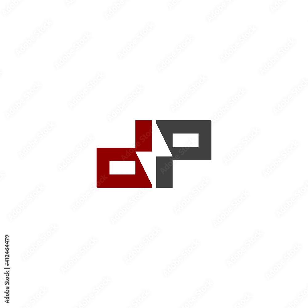 Obraz premium dp initial electric logo design vector icon symbol