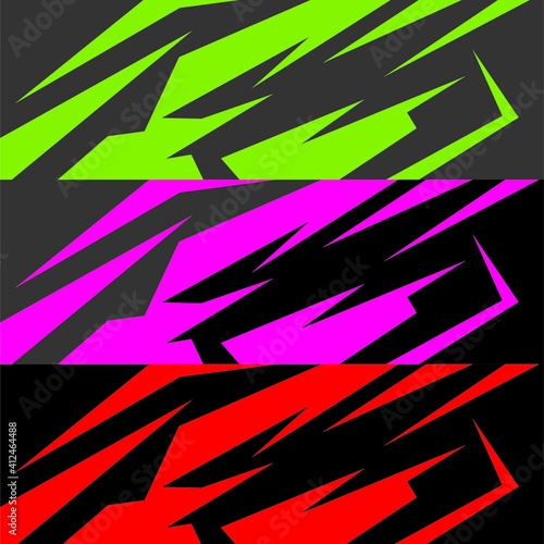 Car Decal Design Vector Graphic Abstract 