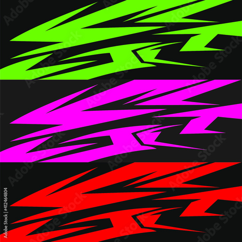 Car Decal Design Vector Graphic Abstract 