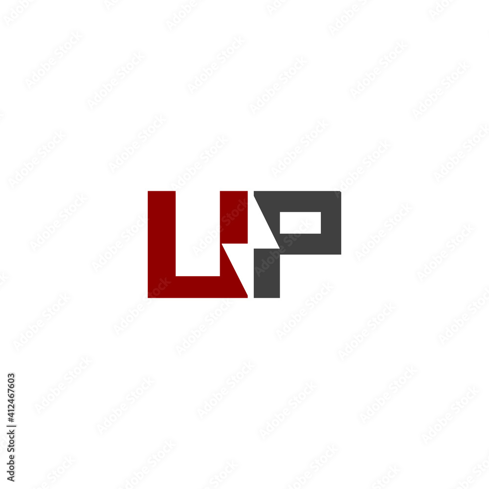 Fototapeta premium up electric Logo design vector good for company or web icon