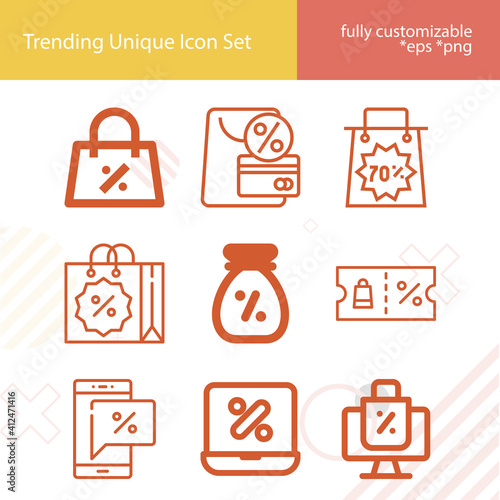 Simple set of ignore related lineal icons.
