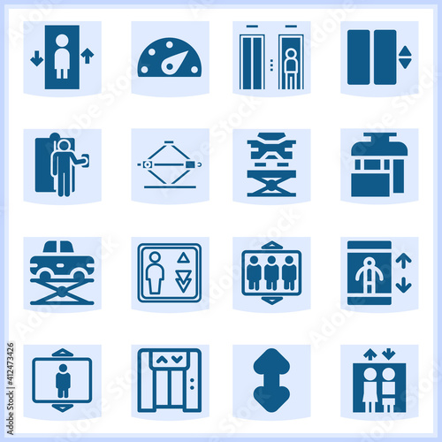 Elevators  related simple set. 16  filled