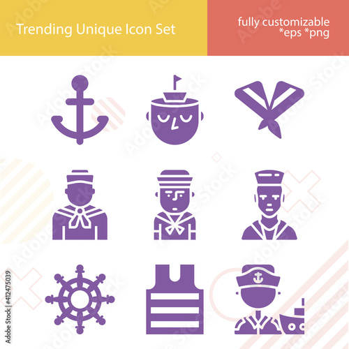 Simple set of old salt related filled icons.