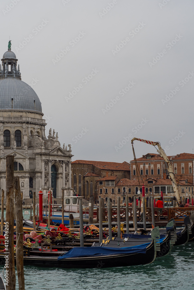 Church over a canal in Venice