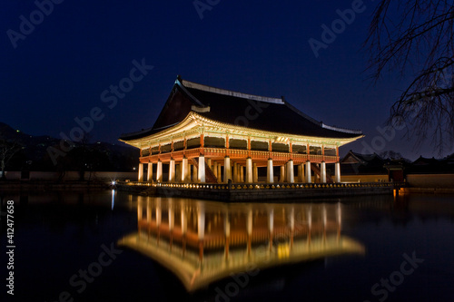 경복궁의 야경