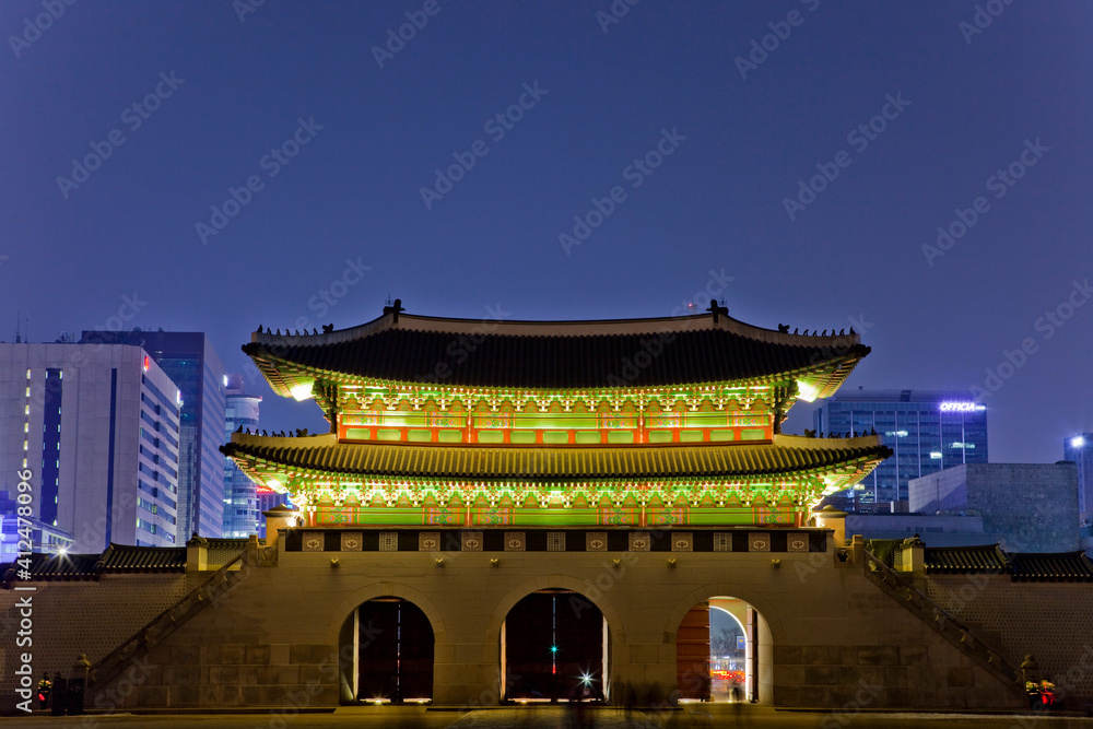 경복궁의 야경 경복궁의 야경