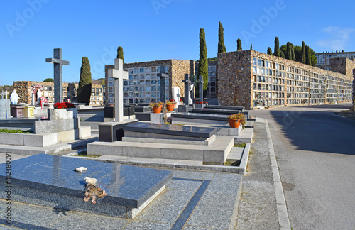 Cementerio de Montjuic en Barcelona Cataluña España

