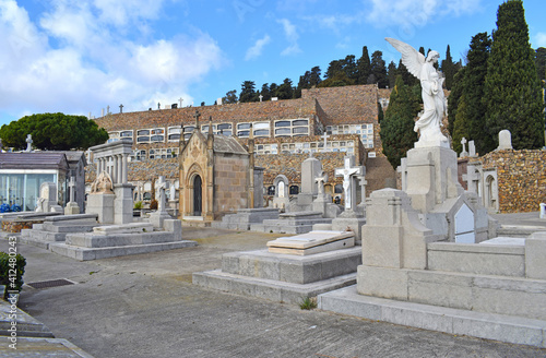 Cementerio de Montjuic en Barcelona Cataluña España
