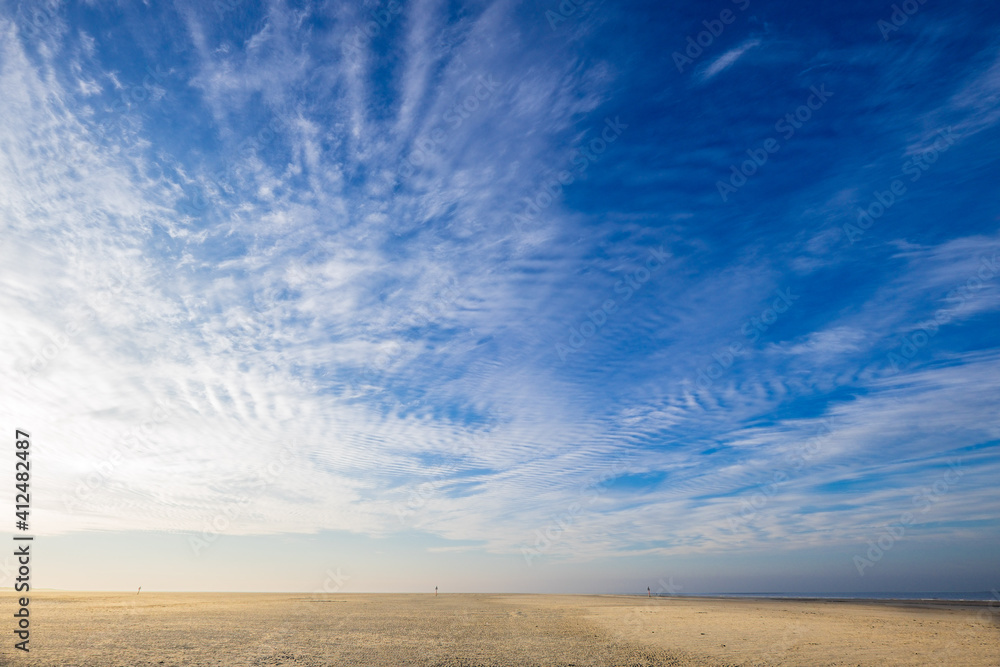 Leerer Strand bei Sankt Peter Ording Leerer Strand bei Sankt Peter Ording