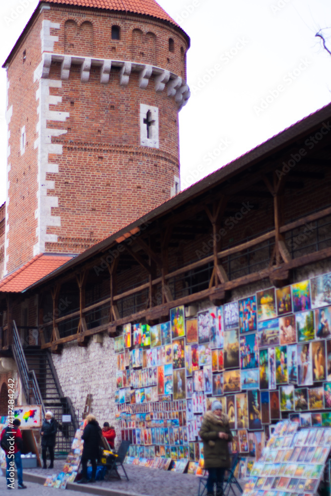Fototapeta premium art in the city center in krakow