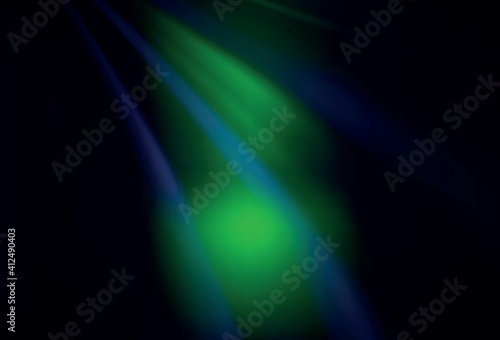 Dark Blue, Green vector blurred bright texture.