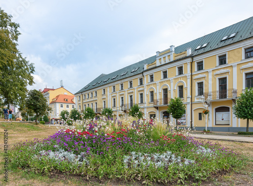 Center of spa city Frantiskovy Lazne (Franzensbad) - Czech Republic