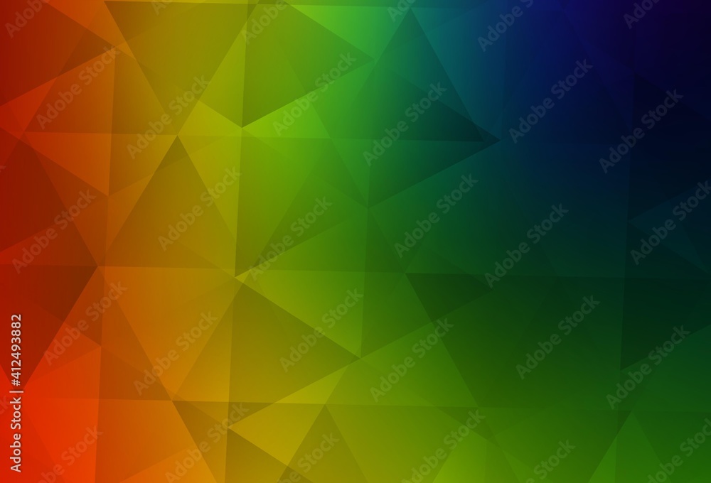 Obraz premium Dark Multicolor vector abstract mosaic backdrop.