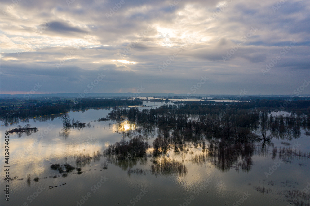 Millingen aan de Rijn, Netherlands - februari 2021 Millingen aan de Rijn, Netherlands - februari 2021