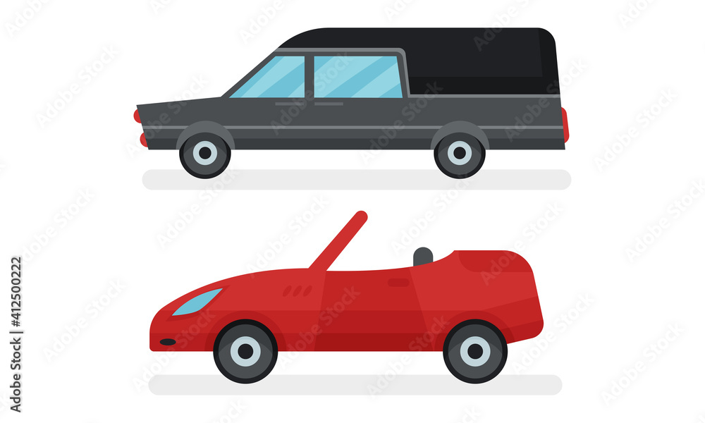 Cars or Automobile as Wheeled Motor Vehicle Used for Transportation Vector Set Cars or Automobile as Wheeled Motor Vehicle Used for Transportation Vector Set