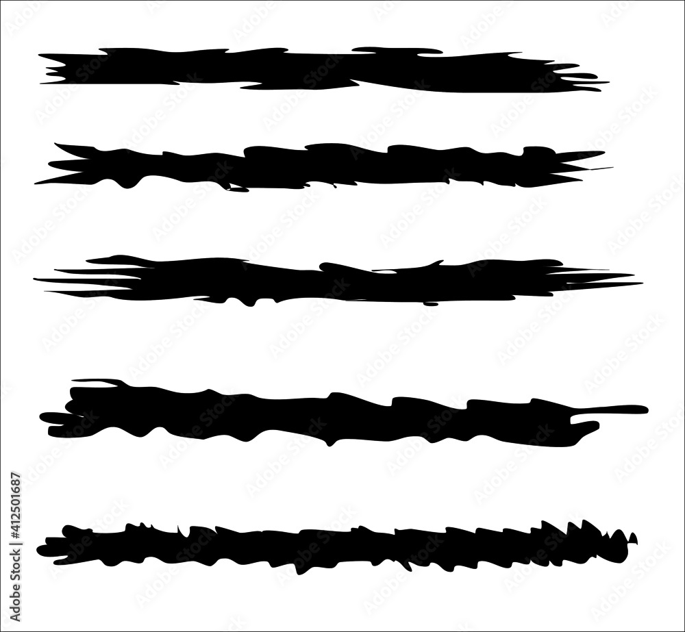 Splatter strips vector banner with copy space Splatter strips vector banner with copy space