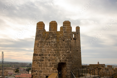Obraz na płótnie castle on a mountain
w salonie