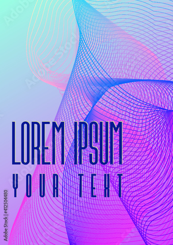 Abstract colored background with text Vector illustration for design