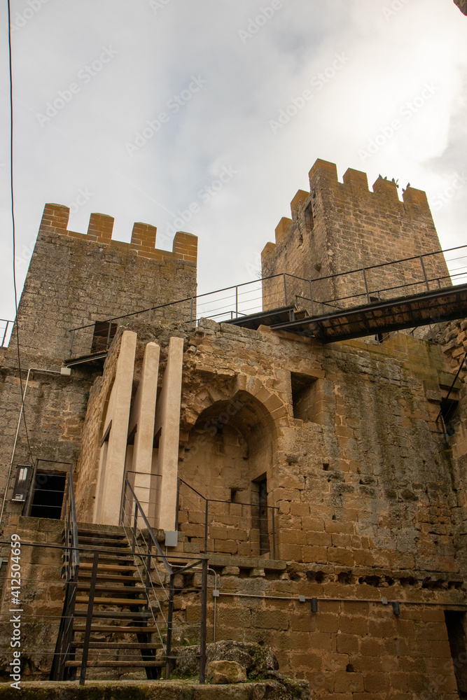 castle on a mountain