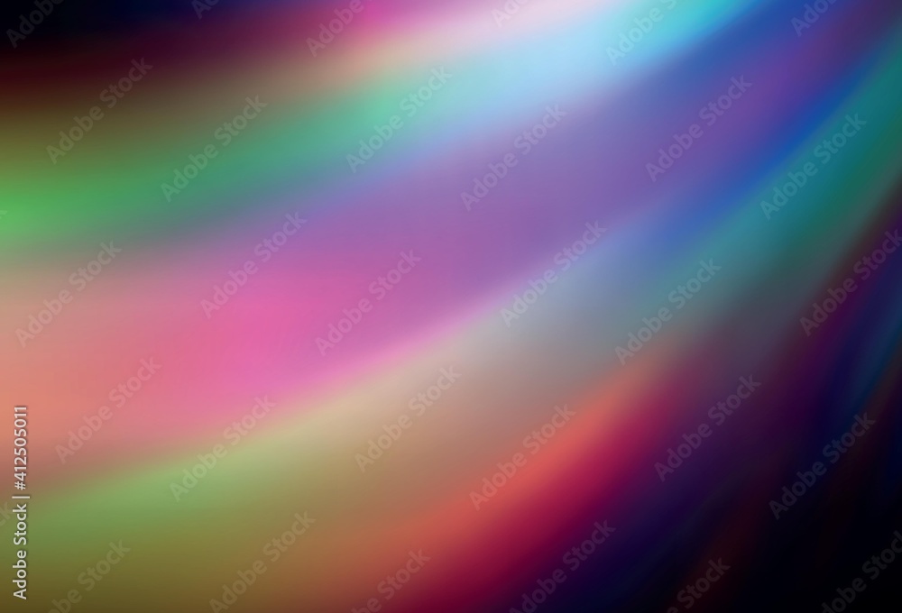 Dark Pink, Yellow vector blurred shine abstract texture.