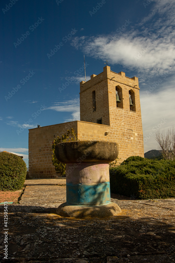 castle on a mountain