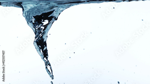 Photos Detail of whirling water with bubbles