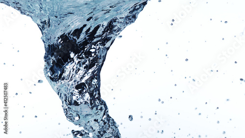 Bilde på lerret Detail of whirling water with bubbles