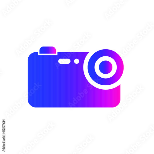 Camera Icon. Photography icon. Nature photography, geography, photo studio icon in vector illustration and flat style. 