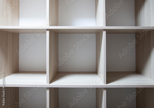 Fotografija The empty shelves in the wardrobe